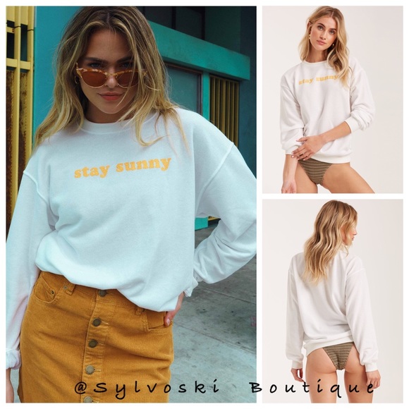 Billabong Sweaters - 🔥Billabong Stay Sunny Crew Fleece NWT